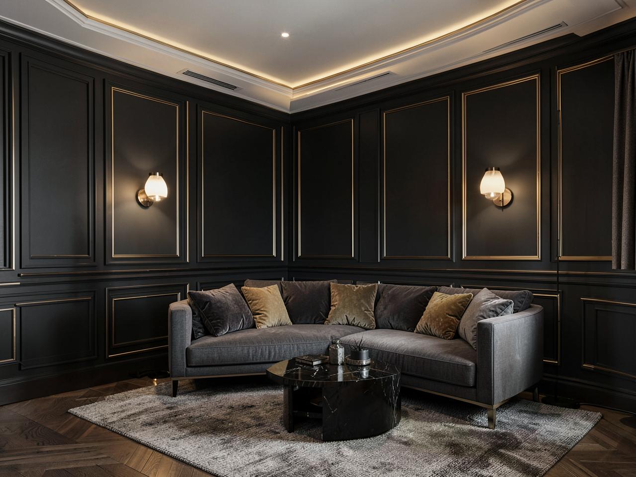 Living Area interior work by Ideal Decore